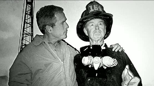 Bush Reunited With Ground Zero Firefighter 