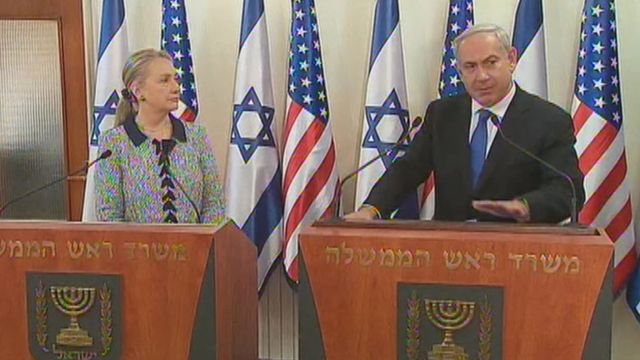Netanyahu, Clinton on attacks on Israel