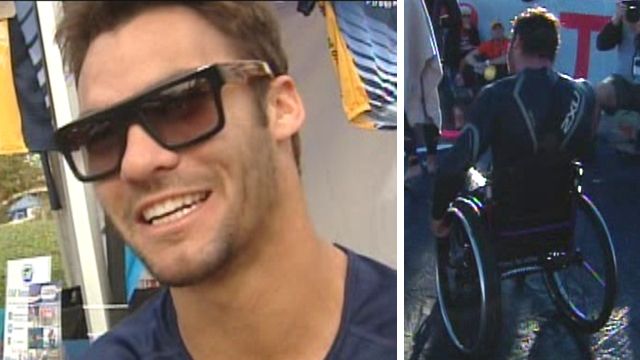 Paralyzed man performs Ironman competition