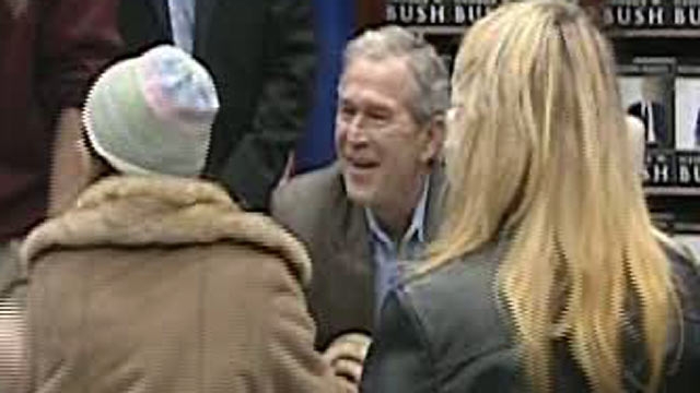 George W. Bush Draws the Crowds