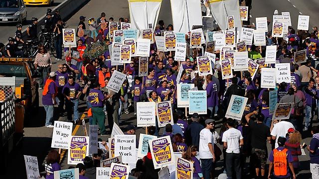 Union picks Thanksgiving Eve to protest LAX 