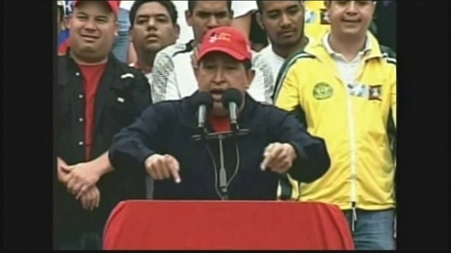 Hugo Chavez and TV station