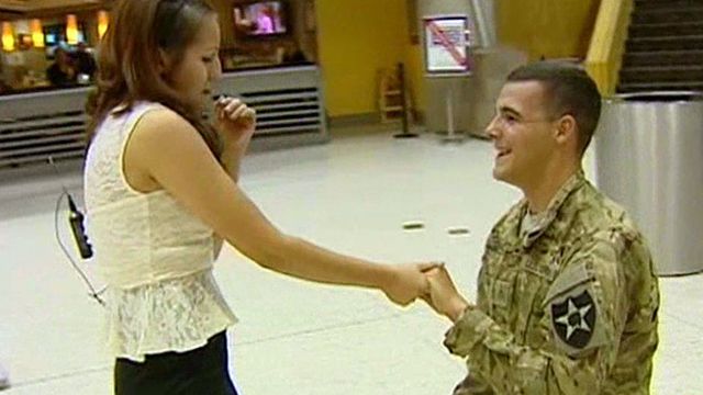 Soldier's special homecoming