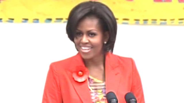 Michelle Obama Continues Fight Against Childhood Obesity