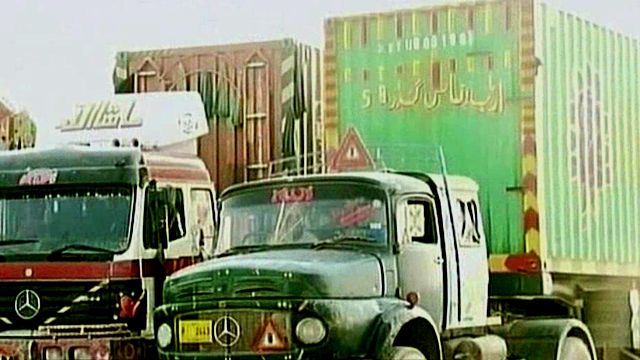 NATO Supply Trucks Stuck at Pakistan Border