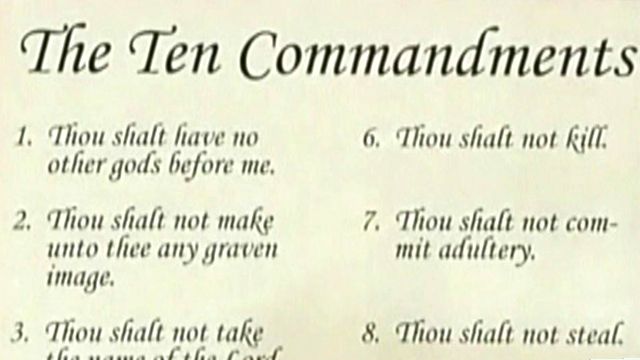 Ten Commandments Controversy