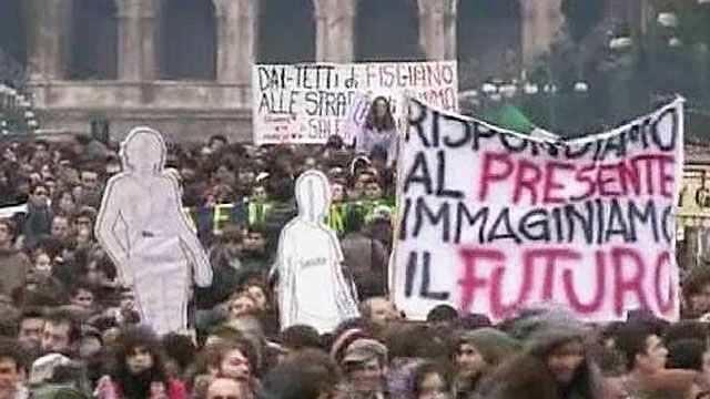 Student Demonstrations Sweep Across Italy