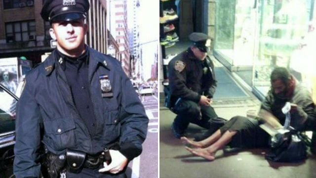 NYPD officer's act of kindness goes viral