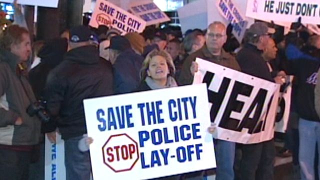 New Jersey Police Protest Potential Layoffs