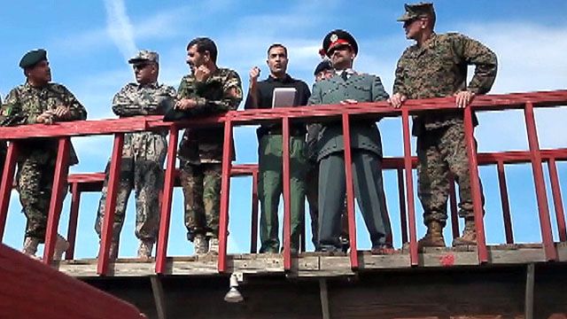 Afghan Officers Observe Military Training in California