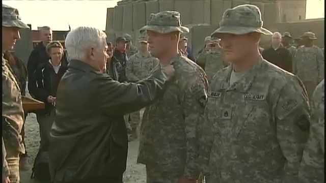 Robert Gates Visits Troops in Afghanistan