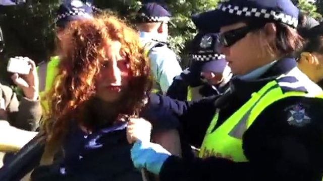 'Occupy Melbourne' Protester Forcibly Stripped in Public