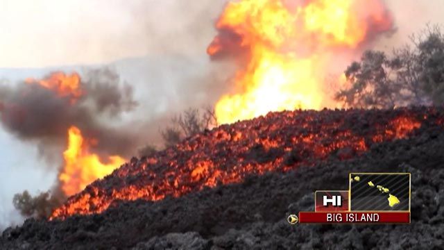 Across America: Volcano Erupts on Hawaii's Big Island