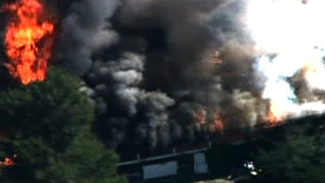 Police Burn Down 'Bomb House'