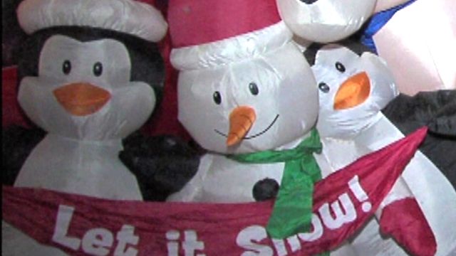 Giant Penguin Christmas Display Wows Crowds