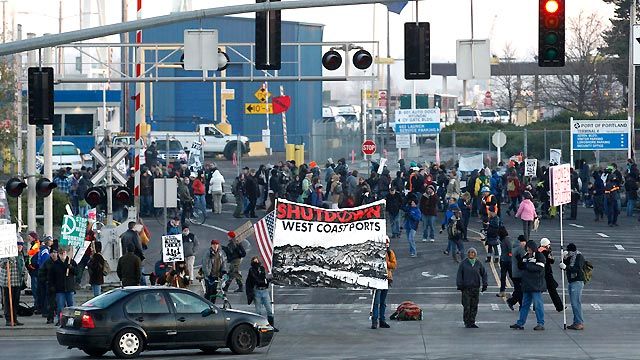'Occupy' Protesters Shut Down Portland Port