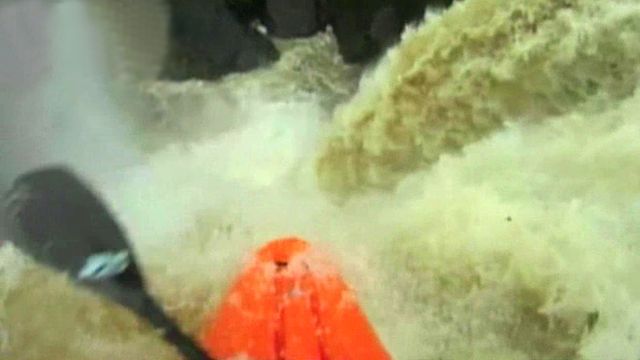 Kayakers Take Plunge Off 90-Foot Waterfall