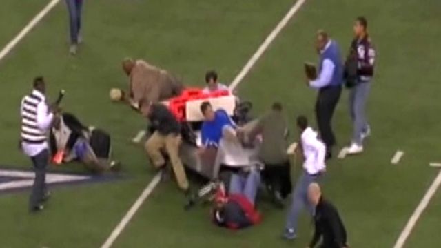 Runaway Cart Mows Down Group in Cowboys Stadium