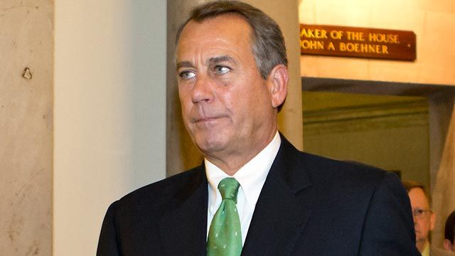 Boehner suggest tax hikes for those making over $1 million