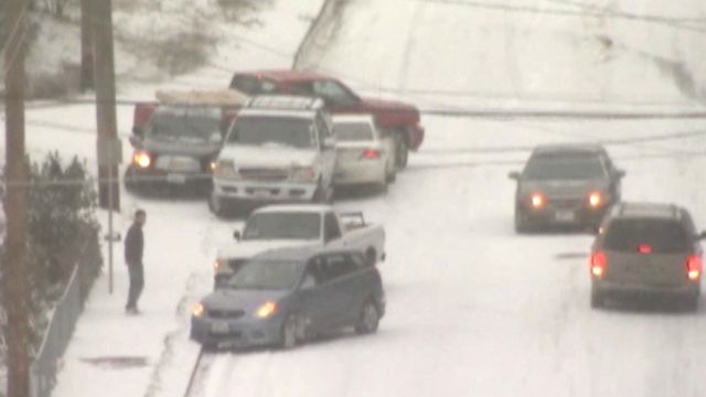 Cars Slip, Slide, Crash on Icy Street