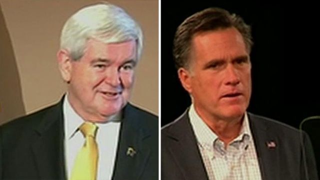 Romney, Gingrich in War of Words, Part 1