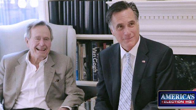 First President Bush Backs Romney