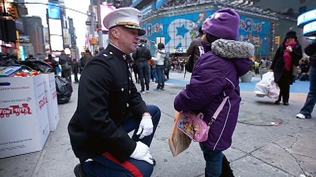 Toys for Tots in Times Square